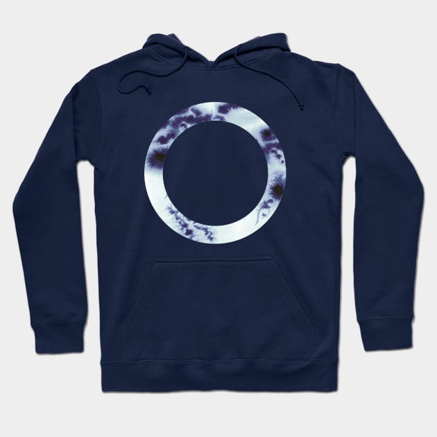 Tie-dye Blue circle Hoodie by DesignBySolaz